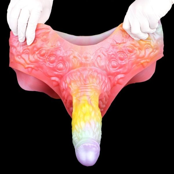 Fantasie-Skalenstruktur-Penis-Sheath-Unterwäsche – Strahlende Silikon-Penis-Vergrößerung und Verlängerungsausrüstung