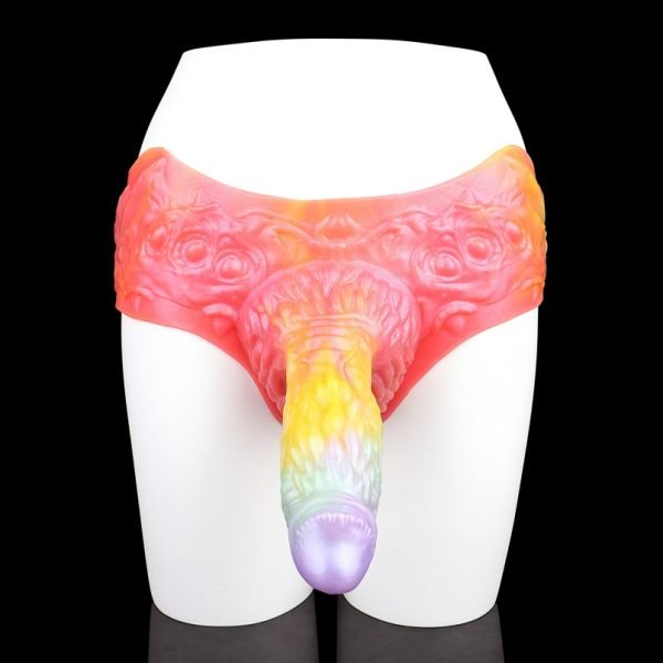 Fantasie-Skalenstruktur-Penis-Sheath-Unterwäsche – Strahlende Silikon-Penis-Vergrößerung und Verlängerungsausrüstung – Bild 8