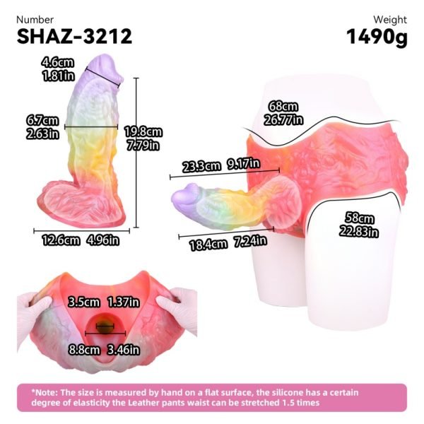 Fantasie-Skalenstruktur-Penis-Sheath-Unterwäsche – Strahlende Silikon-Penis-Vergrößerung und Verlängerungsausrüstung – Bild 10