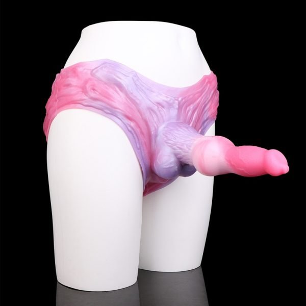 Monster Silikon Hund Penis Sheath Unterwäsche – Teilweises Verknüpfungs und Expansionsfantasie-Konstruktionswerkzeug – Bild 9