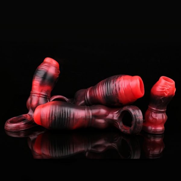 Halb umschließender Silikon Fantasy Mikropenis - Werkzeug zur Verlängerung der männlichen Ejakulationskontrolle – Bild 2