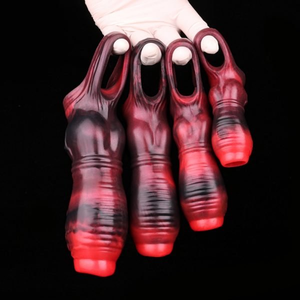 Halb umschließender Silikon Fantasy Mikropenis - Werkzeug zur Verlängerung der männlichen Ejakulationskontrolle – Bild 4