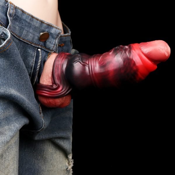 Halb umschließender Silikon Fantasy Mikropenis - Werkzeug zur Verlängerung der männlichen Ejakulationskontrolle – Bild 8