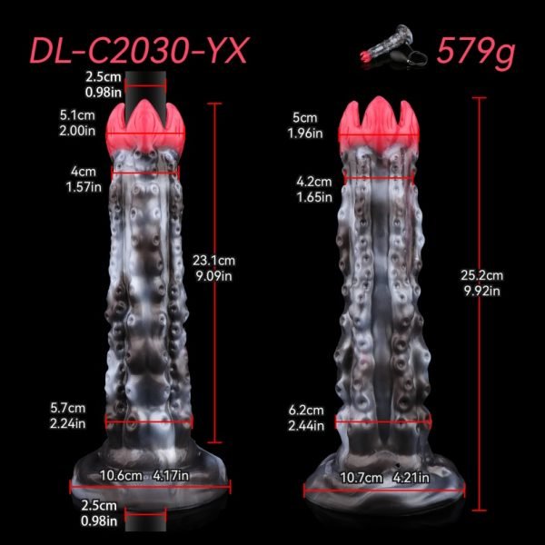 Monster Tentakel Fantasie Silikon Ovipositor - Stimulierendes Vagina Dehnungsinstrument für Frauen – Bild 13