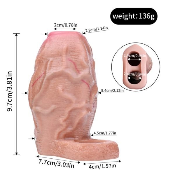 Verstärkender Cuckolding-Strapon für den Mikropenis – Silikon-Werkzeug zur Verbesserung von erektiler Schwäche – Bild 2