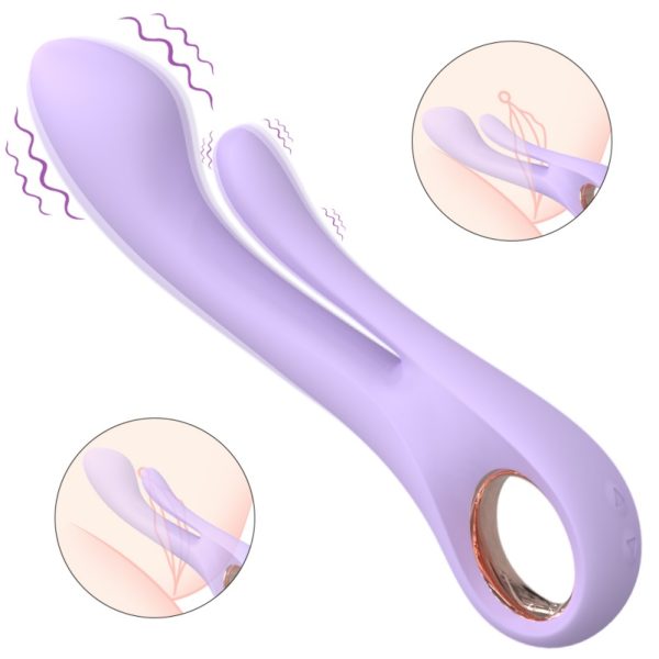 Einführbarer G-Punkt Vibrations-Silikon Magic Wand – 3-in-1 Multifunktionales Sexspielzeug für Frauen – Bild 3