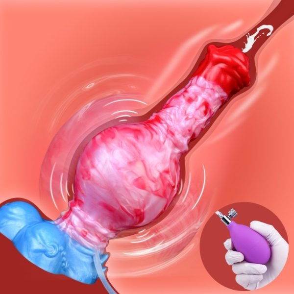 Fantasy Silikon Aufblasbarer Horse Cummingdildo – Strap-On Simulation für Realistische Ejakulationserlebnisse – Bild 9