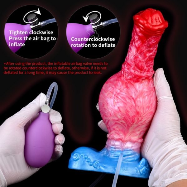Fantasy Silikon Aufblasbarer Horse Cummingdildo – Strap-On Simulation für Realistische Ejakulationserlebnisse – Bild 10