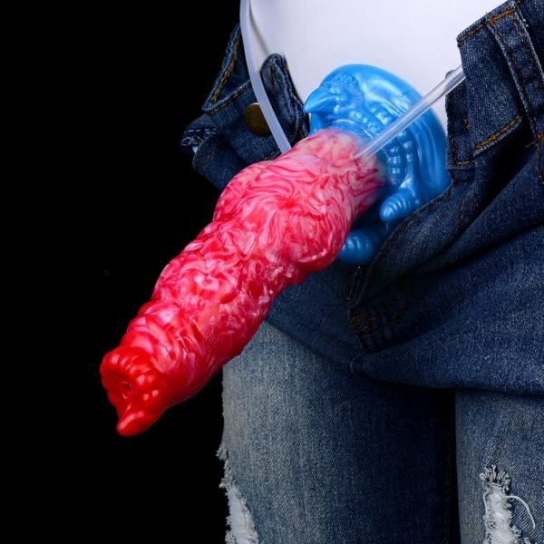 Monster Dogs Knotting Cummingdildo – Aufblasbarer Silikon-Tool für strap-on Ejakulationserlebnisse – Bild 7