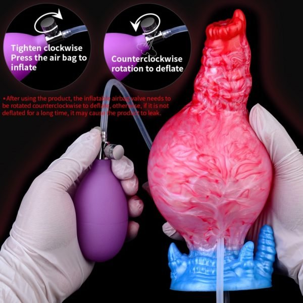 Monster Dogs Knotting Cummingdildo – Aufblasbarer Silikon-Tool für strap-on Ejakulationserlebnisse – Bild 10