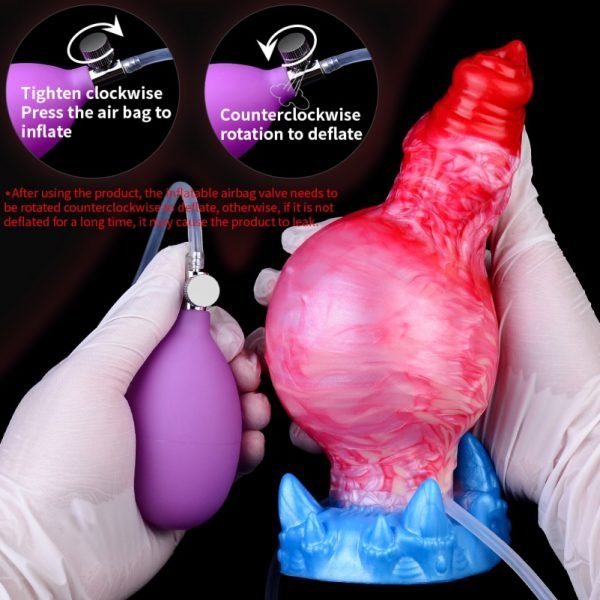Monster-Hund Cummingdildo – Ein realistisches Cum-Erlebnis mit aufblasbarem Silikon – Bild 6