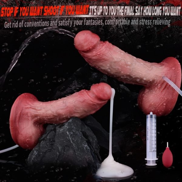 Flesh-like Cummingdildo mit Saugnapf - Stimuliert die Vagina für Girl Masturbating – Bild 7