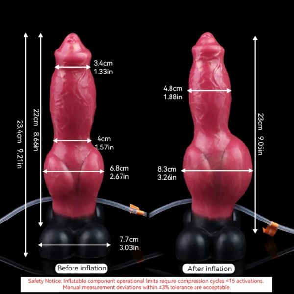 Monster-Fantasy Hund Cummingdildo – Aufblasbares Toy für intensive Female Orgasium – Bild 9