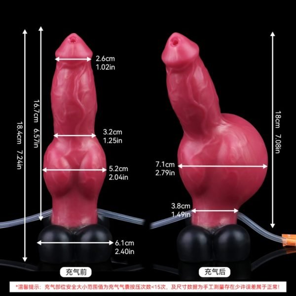 Monster-Fantasy Hund Cummingdildo – Aufblasbares Toy für intensive Female Orgasium – Bild 10