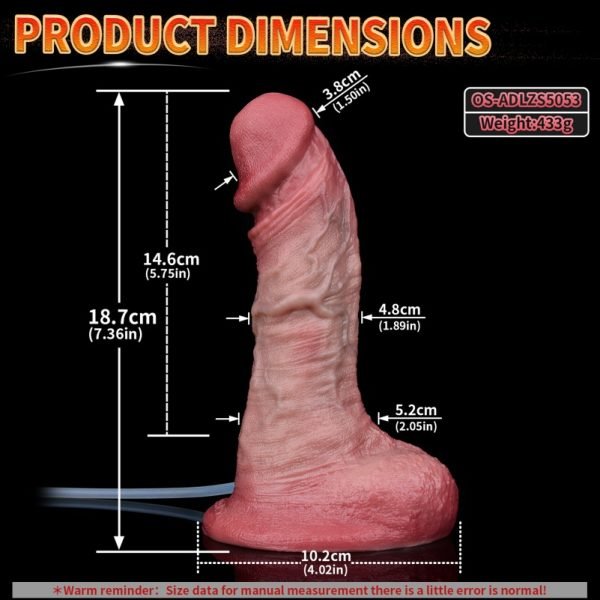 Realistischer Cummingdildo mit Saugnapf – Intime Insertionshilfe für Girl Masturbating – Bild 11