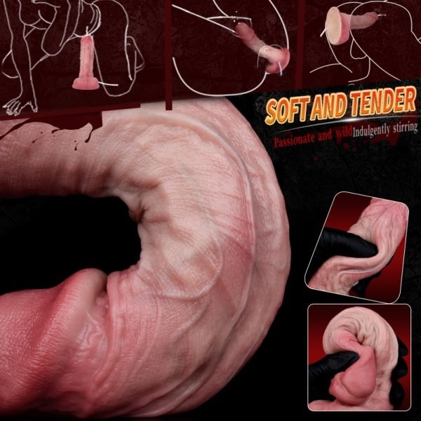 Realistischer Cummingdildo mit Saugnapf – Intime Insertionshilfe für Girl Masturbating – Bild 12