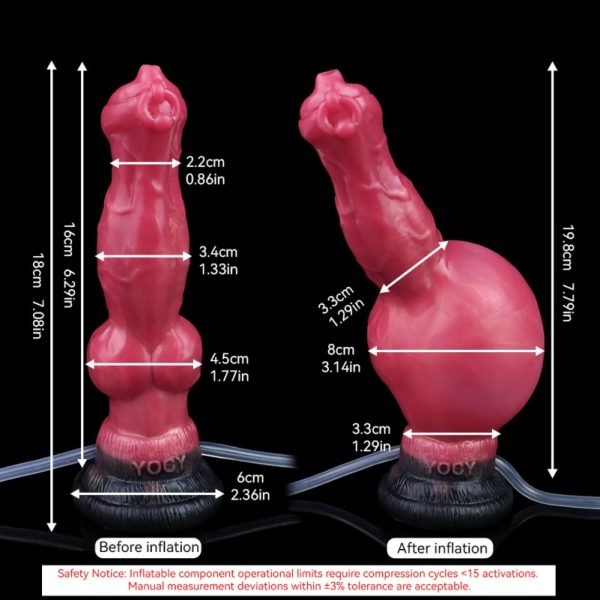 Monster Hunde Aufblasbarer Cummingdildo – Fantasie Silikon für intensives Women Masturbating – Bild 10