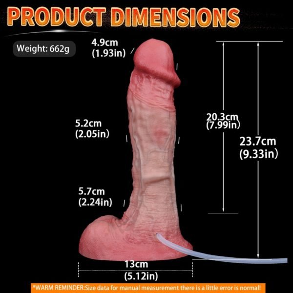 Cummingdildo aus Realistischem Fleischähnlichem Silikon - Einführungs-Vaginalspielzeug für die Weibliche Masturbation – Bild 7