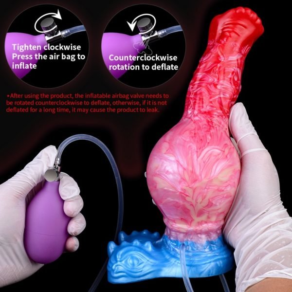 Monster Horse Knot Fantasy Cummingdildo – Aufblasbarer Dildo für intensive vaginale Dehnung und explosive Ejakulation – Bild 10
