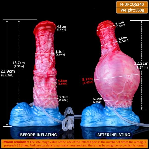 Aufblasbares Monster Cummingdildo – Intensive Vaginale Expansion und Unvergessliche Orgasmus-Erlebnisse – Bild 5