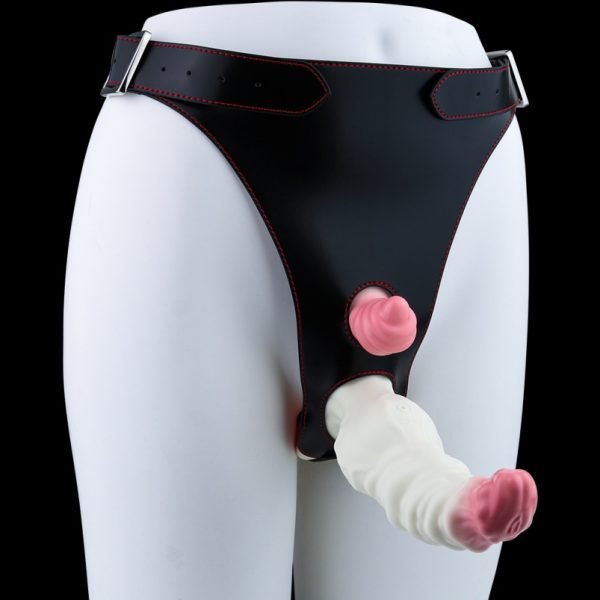 Fantasie Silikon Dogs Knotting Strapon Dildo - Lesbensex Vibrationsspielzeug zur Stimulation der Sensibilität