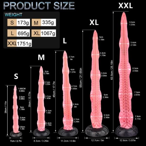 Fantasy Extra-Langer Cthulhu Tentakel Dildo mit Saugnapf – Tiefe Stimulation für Anal & Vaginal – Bild 6