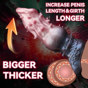 Stachel Fantasie Monster Penishülle – Einzigartige Textur für Mikropenis Verlängerung und Penis Extender