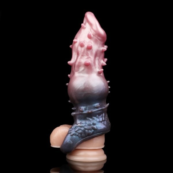 Stachel Fantasie Monster Penishülle – Einzigartige Textur für Mikropenis Verlängerung und Penis Extender – Bild 5