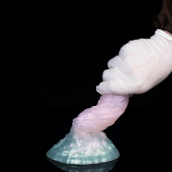 Fantasie Schimmernder Silikon Dragon Dildo – Stimulierendes Spielzeug für Orgasming Female & Anale Abenteuer – Bild 2