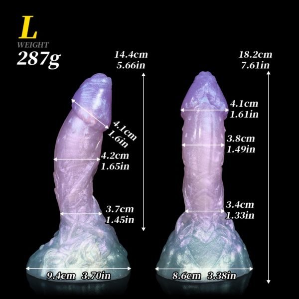 Fantasie Schimmernder Silikon Dragon Dildo – Stimulierendes Spielzeug für Orgasming Female & Anale Abenteuer – Bild 10