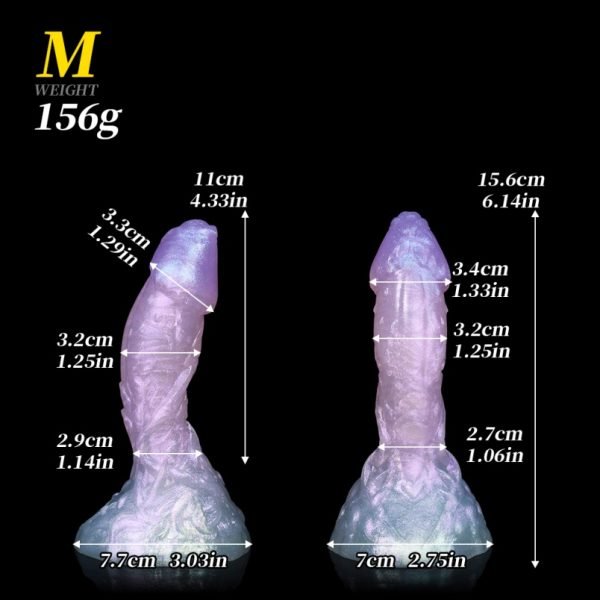Fantasie Schimmernder Silikon Dragon Dildo – Stimulierendes Spielzeug für Orgasming Female & Anale Abenteuer – Bild 11