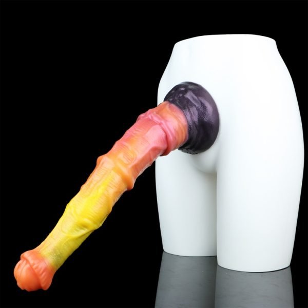 Monster Saugfuß Fantasy Cock of Horse – Dual-Layer Silikon Toy für Girl Masturbating und Selbstbefriedigung. – Bild 3