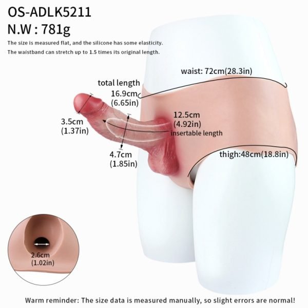 Fleischähnliche Silikon Penis Sleeve Hose - Strap-On Verlängerungs- und Verdickungszubehör für Männer – Bild 4