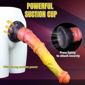 Monster Saugfuß Fantasy Cock of Horse – Dual-Layer Silikon Toy für Girl Masturbating und Selbstbefriedigung.