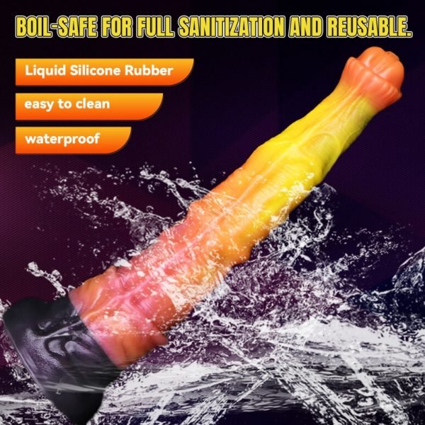 Monster Saugfuß Fantasy Cock of Horse – Dual-Layer Silikon Toy für Girl Masturbating und Selbstbefriedigung. – Bild 12