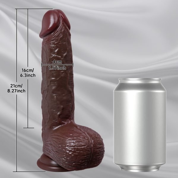 Realistischer 8.27 Zoll Squirting Anal Dildo mit beweglicher Vorhaut – Girl Masturbating Erlebnis – Bild 5