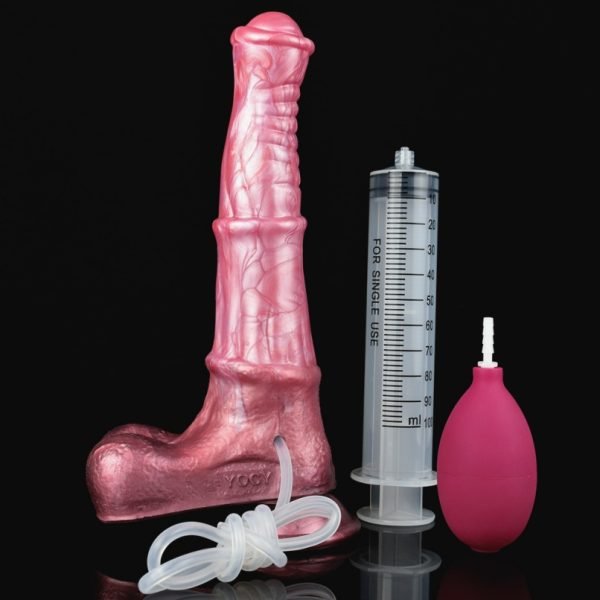 Fantasy Horse Dildo mit Ejakulationsfunktion – Realistischer Pferdedildo aus Silikon für tiefes Squirting Vergnügen – Bild 9