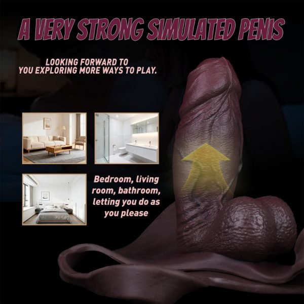 Fleischähnliche Realistische Silikon Penisverlängerung Unterwäsche – Physisches Hilfsmittel zur Verbesserung von Erektionsproblemen – Bild 10
