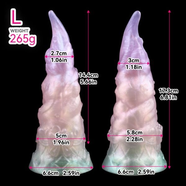 Bunter Eiscreme Fantasy Dildo aus Silikon – Spiralförmiger Genuss mit Oktopus-Saugfuß – Bild 3