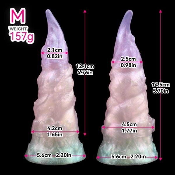 Bunter Eiscreme Fantasy Dildo aus Silikon – Spiralförmiger Genuss mit Oktopus-Saugfuß – Bild 4