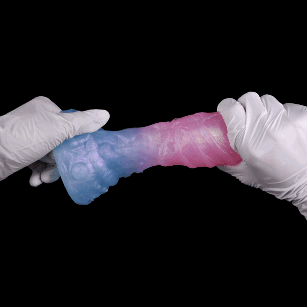 Leuchtender Silikon Fantasy Dragon Dildo – Magischer G-Punkt Monsterschwanz mit Saugnapf – Bild 2