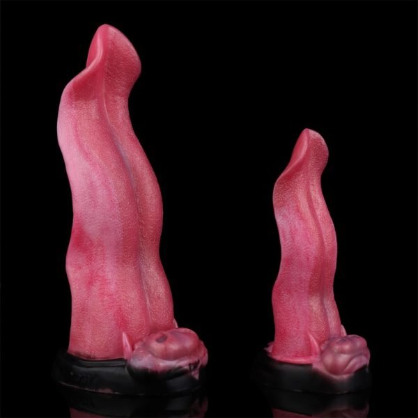 Fantasie Hunde-Zunge Monster Dildo – Blutrote Silikon-Stimulator für Intensives G-Punkt Vergnügen – Bild 3