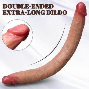 Realistischer Silikon Double-Ended Dildo – Das ultimative Toy für Doppelpenetration & Lesbenspiele