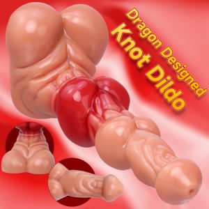 Realistischer Silikon Fantasy Monster Knot Dildo – Doppelte Verriegelung für Vaginale Dehnung & Orgasmus