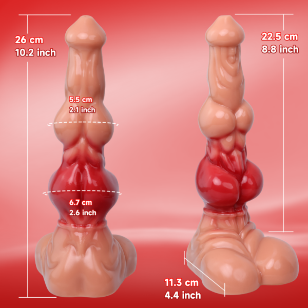 Realistischer Silikon Fantasy Monster Knot Dildo – Doppelte Verriegelung für Vaginale Dehnung & Orgasmus – Bild 5