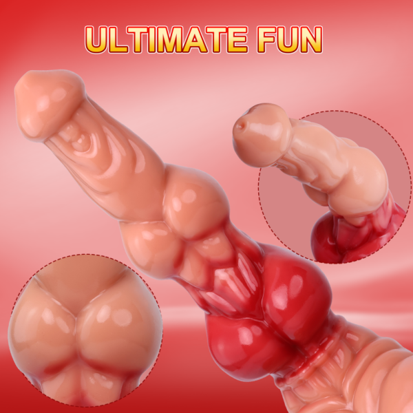 Realistischer Silikon Fantasy Monster Knot Dildo – Doppelte Verriegelung für Vaginale Dehnung & Orgasmus – Bild 7