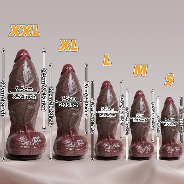 Realistischer Big Dick Saugnapf Dildo – Weiches Silikon für Extremes Füllgefühl & Dehnung – Bild 4