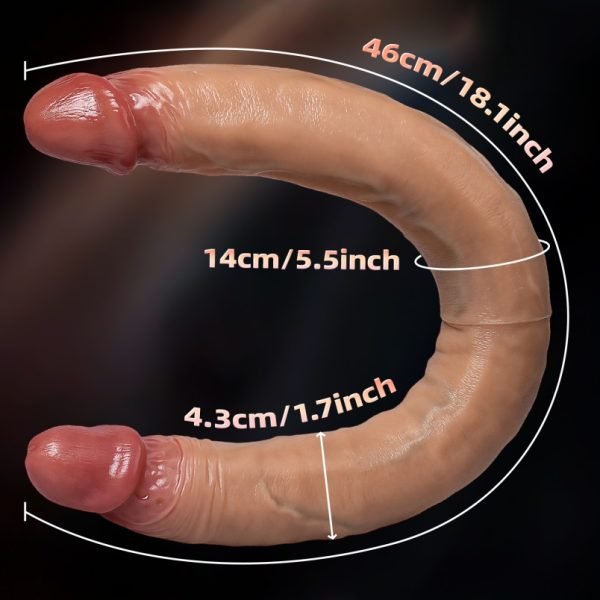 Realistische Flesh-Silikon Fantasy Double Penetration - Exklusives Spielzeug für lesbisches Rollenspiel – Bild 9