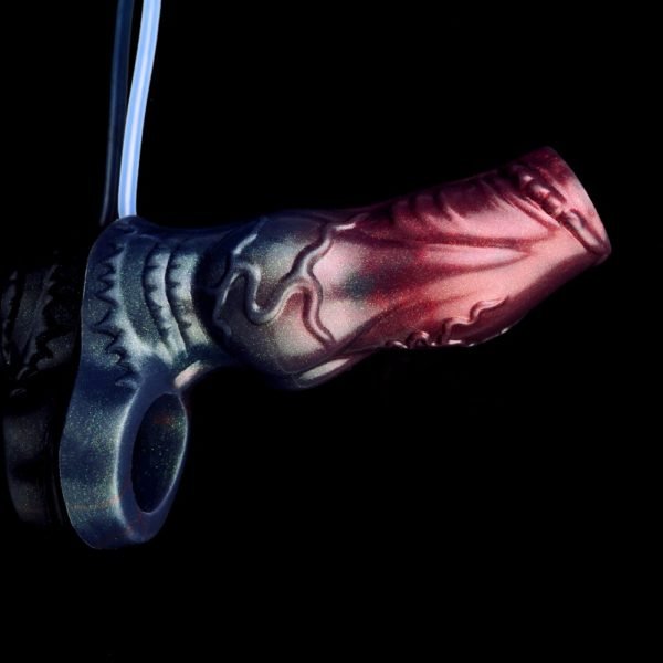 Fantasie Sprühhund Knoten Penis Sleeve – Verbesserung der Mikropenis-Vergrößerung und Verdickung für Männer – Bild 3