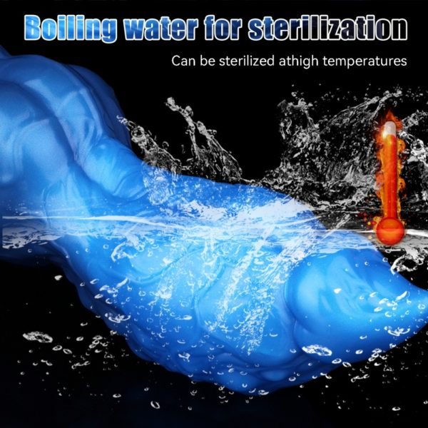 Fantasy Fisting Dog Knotting Monster Cock – Blaue Silikon Einführbare Masturbationshilfe – Bild 8